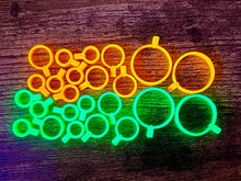 Load image into Gallery viewer, Knobotron - Tactile UV Reactive Knob Rings