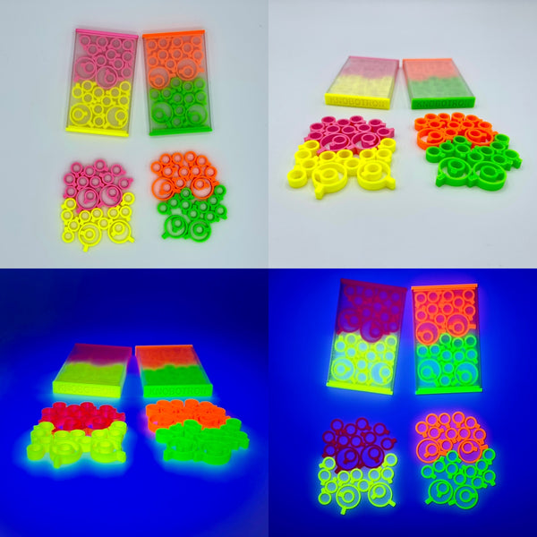 Knobotrons now available in pink/yellow neon colors