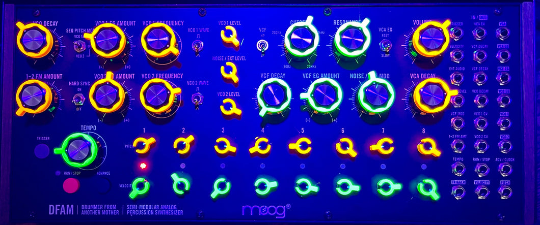 Knobotron - Tactile UV Reactive Knob Rings